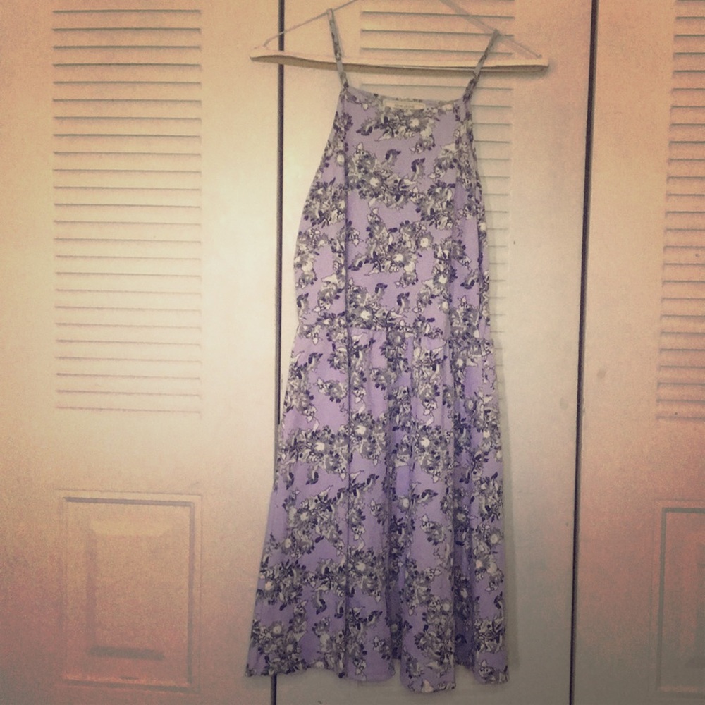 Purple Adam Levine Strap Dress